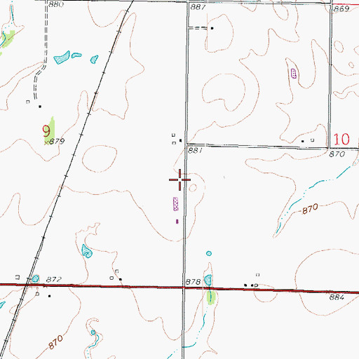 Topographic Map of Stone School, KS