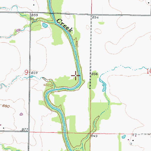 Topographic Map of Township of Pleasant View, KS