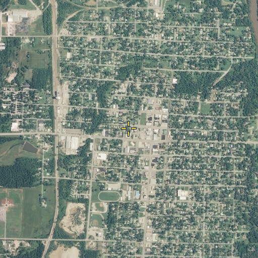 Aerial/Satellite Image of Baxter Springs, KS