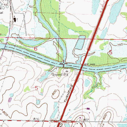 Topographic Map of Tar Creek, OK