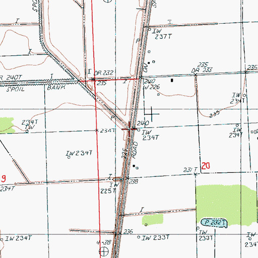 Topographic Map of Bridger Creek, AR