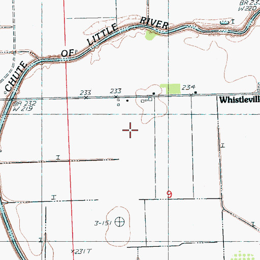 Topographic Map of Brinkley Plantation, AR