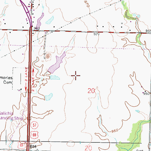 Topographic Map of Township of Washington, KS