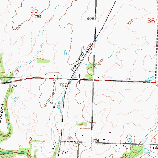 Topographic Map of Larimer School, KS