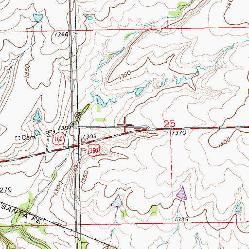 Topographic Map of Township of Windsor, KS