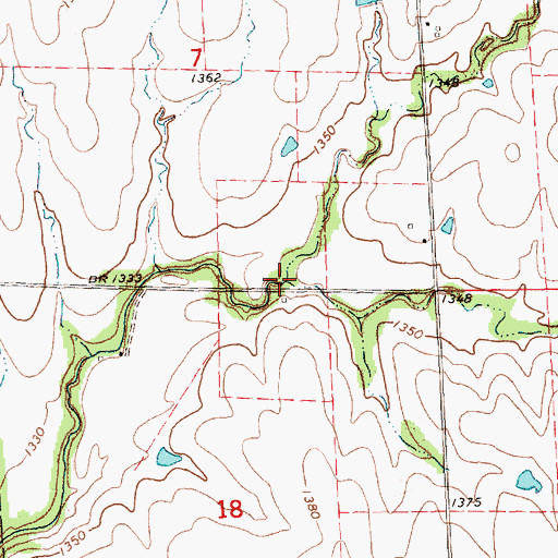 Topographic Map of Lower Dutch Creek, KS