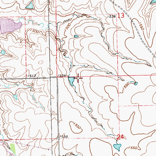 Topographic Map of Township of Union, KS