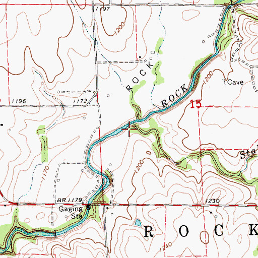 Topographic Map of Stalter Branch, KS