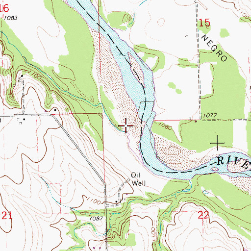 Topographic Map of Spring Creek, KS