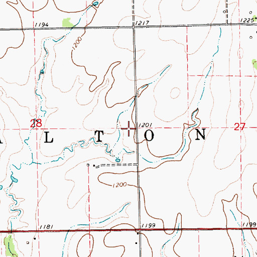 Topographic Map of Township of Walton, KS
