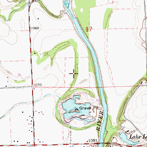 Topographic Map of Township of Creswell, KS
