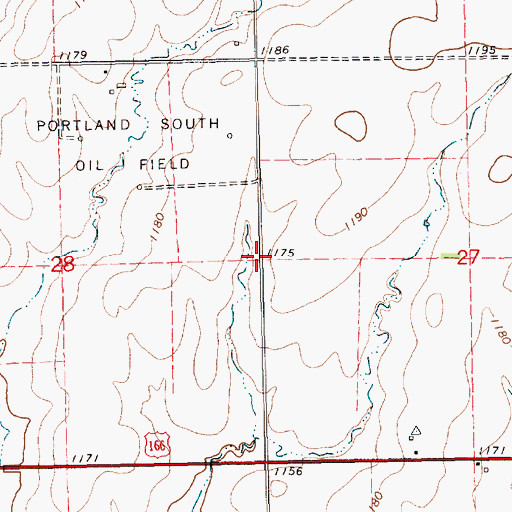 Topographic Map of Township of Guelph, KS