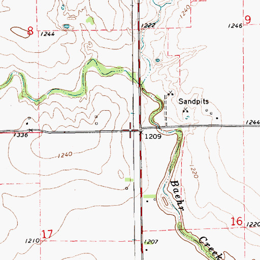 Topographic Map of Township 4, KS