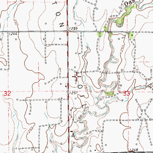 Topographic Map of Wellington Oil Field, KS