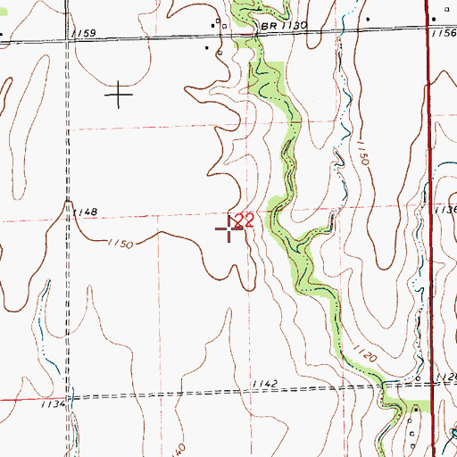 Topographic Map of Olive School (historical), KS