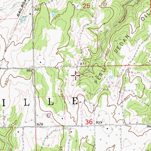 Topographic Map of Township of Belleville, KS