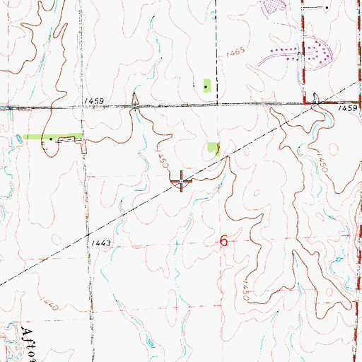 Topographic Map of Chikaskia Cemetery, KS