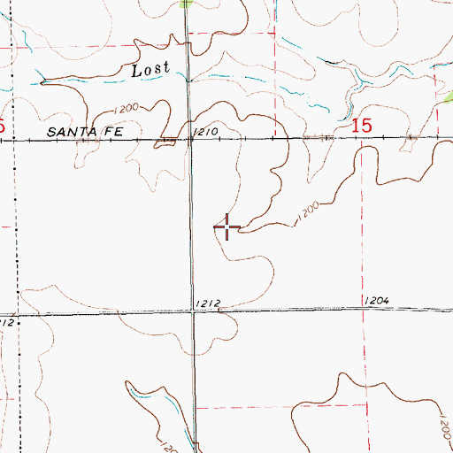 Topographic Map of Township of Oxford, KS