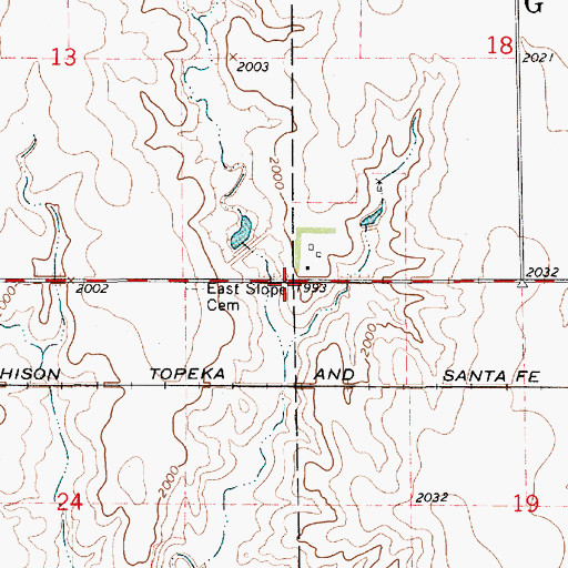 Topographic Map of Township 10, KS