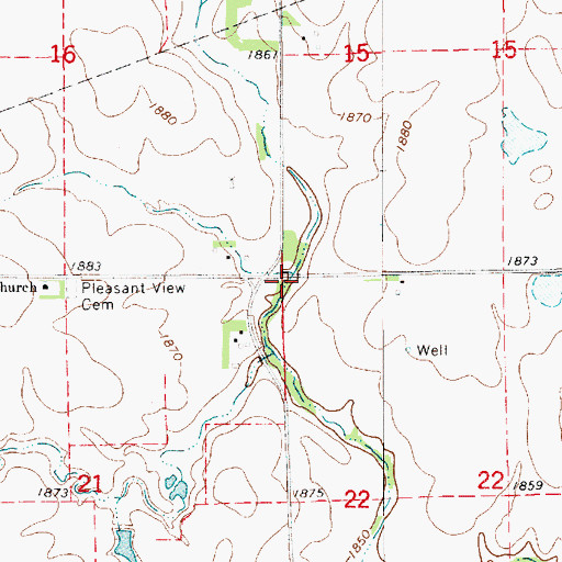 Topographic Map of Township 11, KS