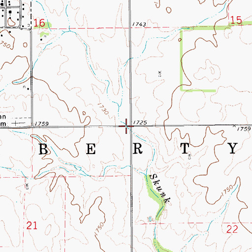 Topographic Map of Township of Liberty, KS