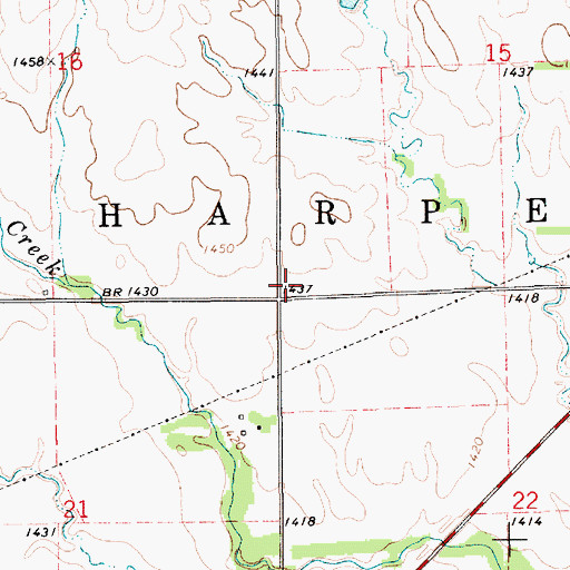 Topographic Map of Township 6, KS