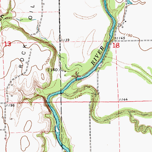 Topographic Map of Turkey Gulch, KS