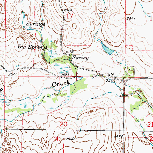 Topographic Map of Hart Draw, KS