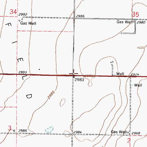 Topographic Map of Township of Dudley, KS