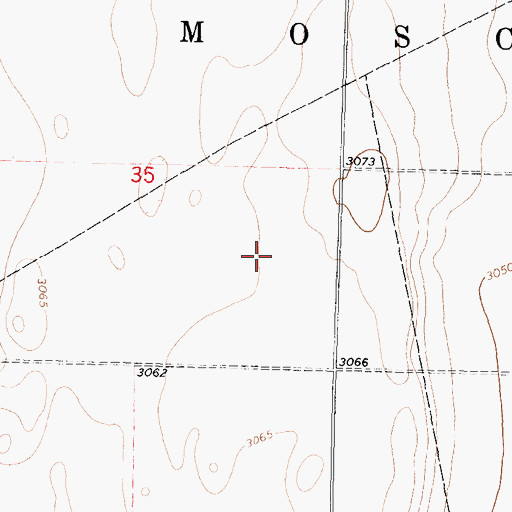Topographic Map of Township of Moscow, KS