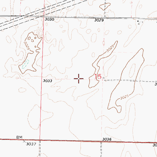 Topographic Map of Township of Center, KS