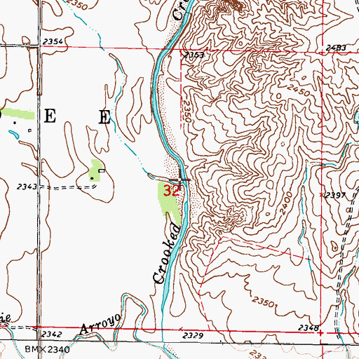 Topographic Map of Stumpie Arroyo, KS