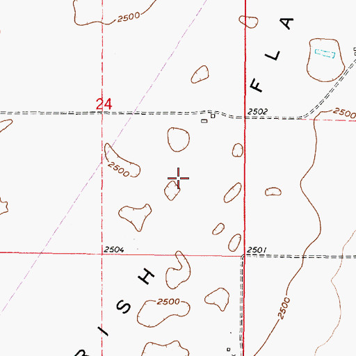 Topographic Map of Irish Flats, KS