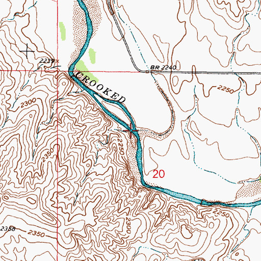 Topographic Map of Remuda Creek, KS