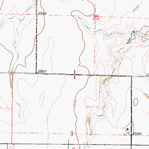 Topographic Map of Township of Appleton, KS