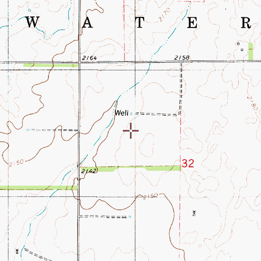 Topographic Map of Dugout Creek, KS
