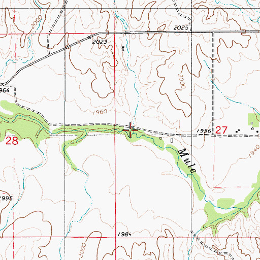 Topographic Map of Snooks Hollow, KS