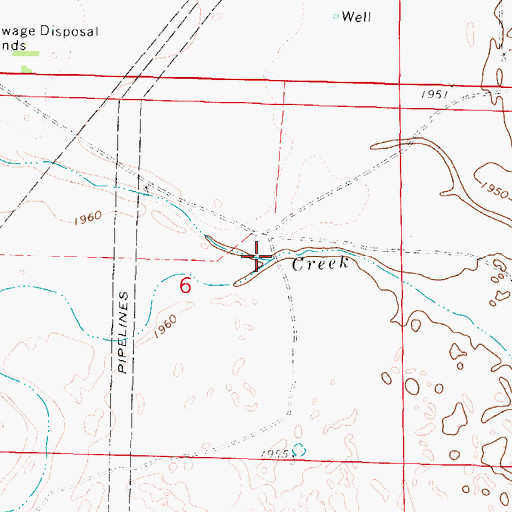 Topographic Map of Fivemile Creek, KS