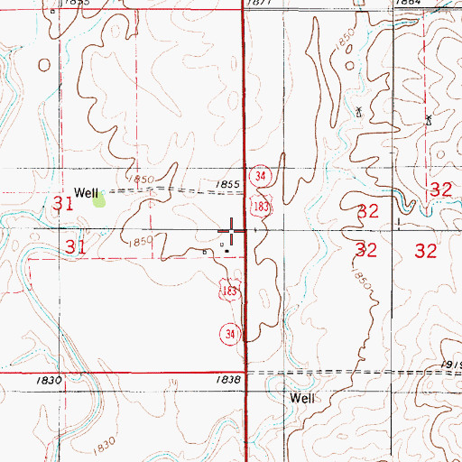 Topographic Map of Township of Sitka, KS
