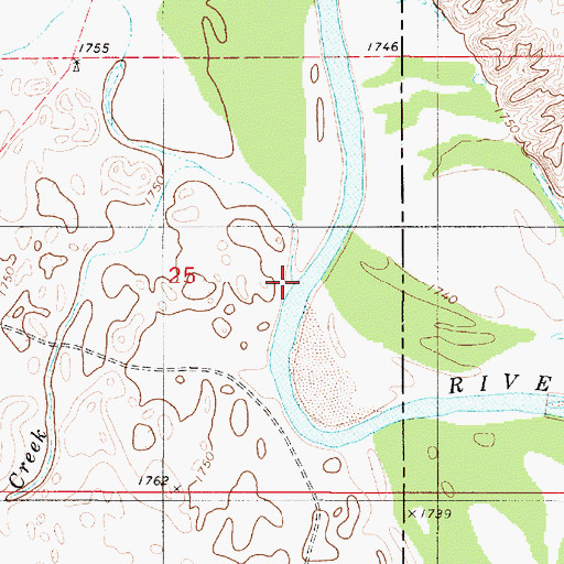 Topographic Map of Trout, KS
