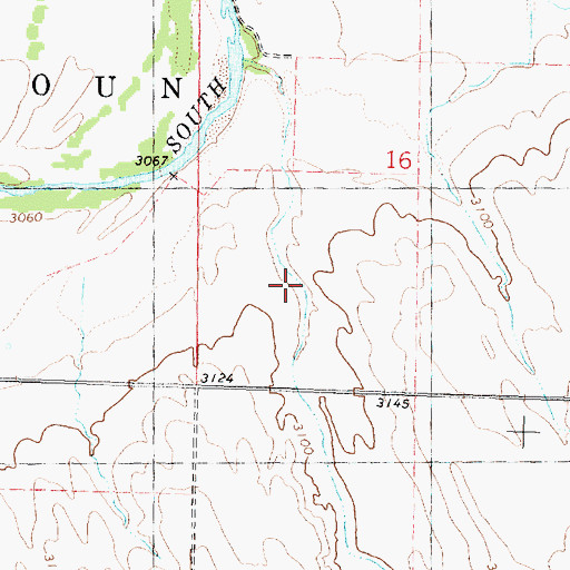 Topographic Map of Sleepy Canyon, KS