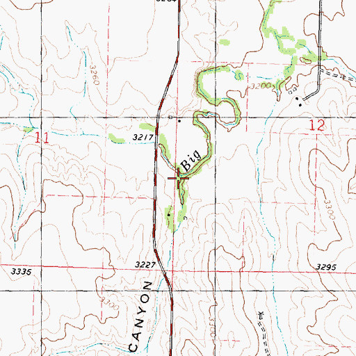 Topographic Map of Wolfe Canyon, KS