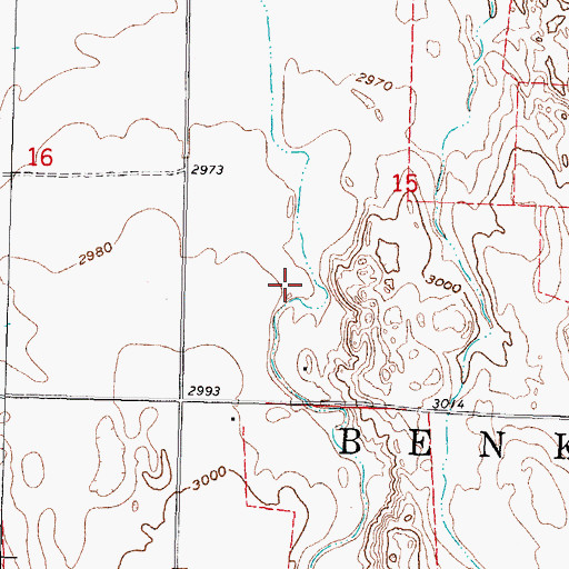 Topographic Map of Jones Canyon, NE
