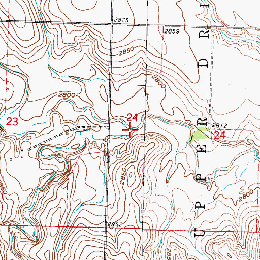 Topographic Map of Wildhorse Canyon, NE