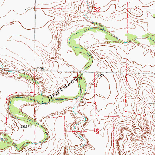 Topographic Map of Tipton Canyon, NE