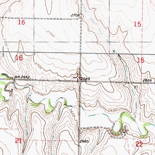 Topographic Map of Township of Liberty, KS