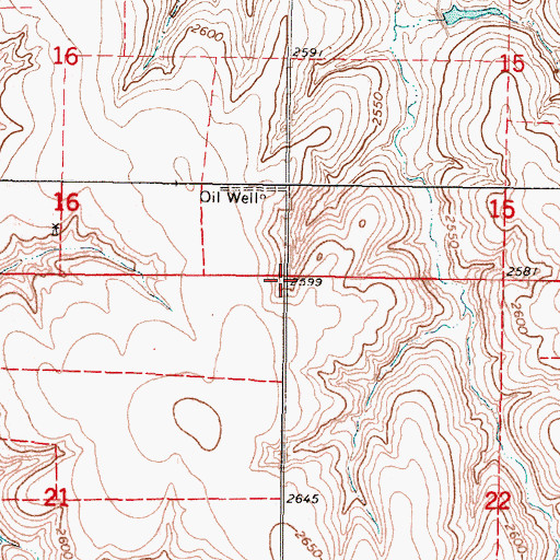 Topographic Map of Township of Roosevelt, KS