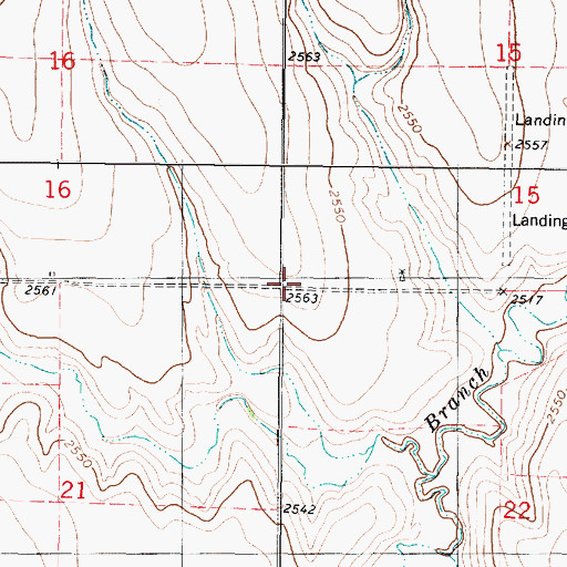 Topographic Map of Township of Lincoln, KS