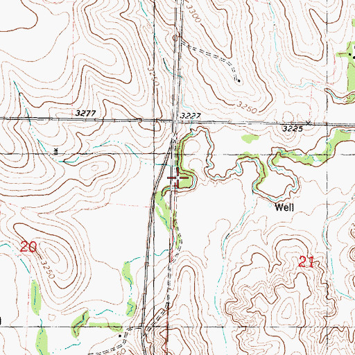 Topographic Map of Pleasant Valley School (historical), KS