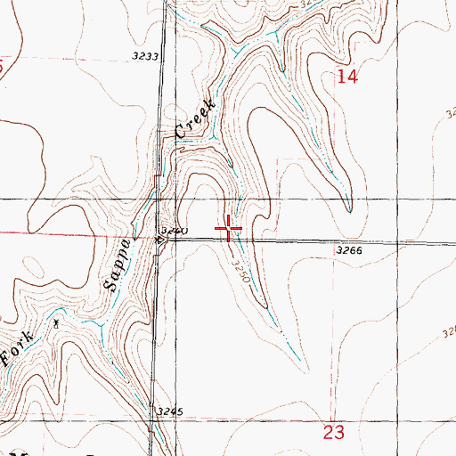 Topographic Map of Mirage School (historical), KS